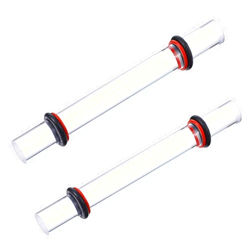 PEOVLVN 2 Pcs Polymer Clay Roller, Acrylic Clay Roller Clear Clay Rolling Pin with Thickness Rings Polymer Clay Tools for DIY Handmade Crafts Art Supplies Pottery Teaching Tools