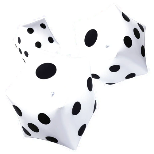Blulu 3 Pack Large Inflatable Dice Jumbo Giant Inflatable Dice for Indoor Outdoor Broad Game Ludo Pool Party Favor(12 Inch,White)