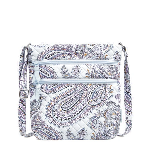 Vera Bradley Women's Cotton Triple Zip Hipster Crossbody Purse