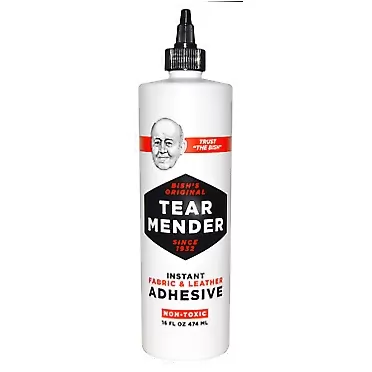 Tear Mender Instant Fabric And Leather Adhesive, 16 Oz Bottle, Tg-16