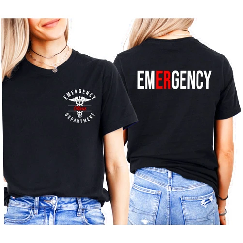 Hee-Roes Custom Name Emergency Department Shirt Nurses Week Gifts Personalized ER Nurse Tee Nurse Appreciation Gifts Emergency Room Tshirt EMT Tshirt