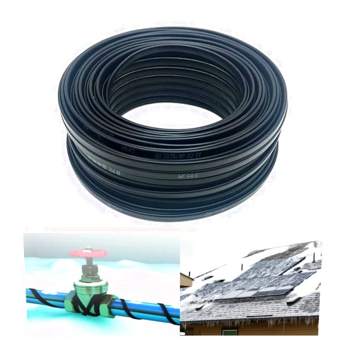 Errorpot 220V Pipe Heat Cables Heat Tapes for Pipe/Roof/Gutter De-Icing, Self- Regulating Keep Pipes from Freezing in The Winter (Color : 100m, Size : Ø8mm-20W/m)-50m||Ø12mm-30W/m