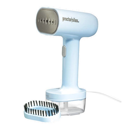 Proctor Silex Compact Travel Iron & Garment Steamer for Clothes, Ready in 45 Seconds for 7 Minutes of Continuous Use, Portable and Lightweight, Vacation Essentials, 1200 Watts, 120 ml Water Tank, Blue