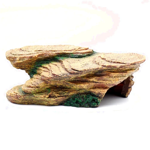 Relaqcc Turtle Basking Platform Shale Scape Step Ledge, Reptile Cave Hideout Turtle Tank Accessories Decorations, Great for Reptiles, Amphibians, Leopard Gecko, Bearded Dragons, Lizard, Frogs