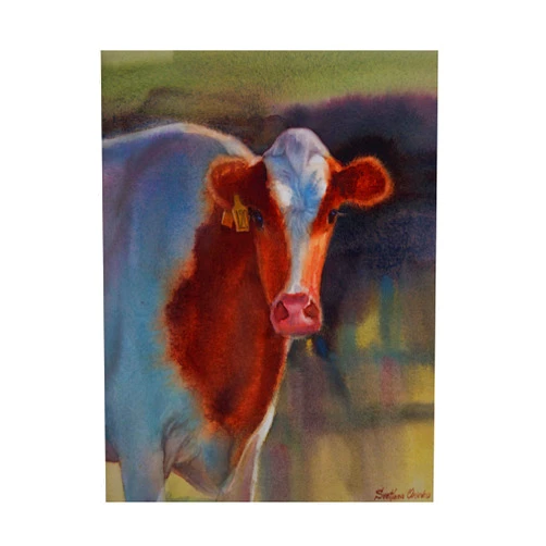 Trademark Fine Art Svetlana Orinko 'Cow' Canvas Art
