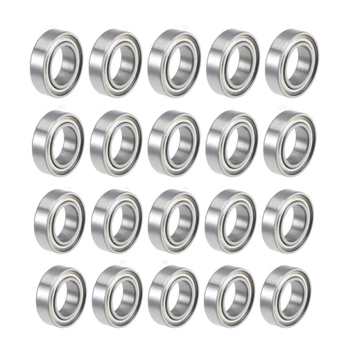uxcell MR148ZZ Deep Groove Ball Bearings 8mm Inner Dia 14mm OD 4mm Bore Double Shielded Chrome Steel Z2 20pcs