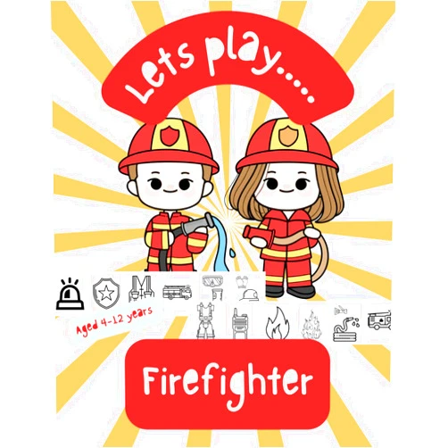 Let's Play....Fireman/Firewomen: People who help us: Fine motor skill development, aids concentration. Replace screen time with creative fun.