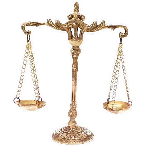Anatolica Brass Lawyer Scale of Justice Libra,Weight Balancing Scale Stand,Office Desk Decoration,Gift for Lawyer Judge
