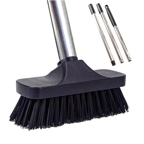 BSMstone Push Broom Brush Stiff Bristles Floor Cleaning Brush Multi-Purpose Scrubber Brushes for Bathroom Bathtub Tile Floor Deck Patio