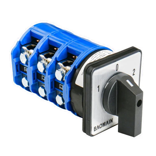 Baomain 160A Rotary Selector Cam Changeover Switch, SZW26-160/D303.3 AC 660V 3 Positions 3 Phase 12 Terminals Cam Switch