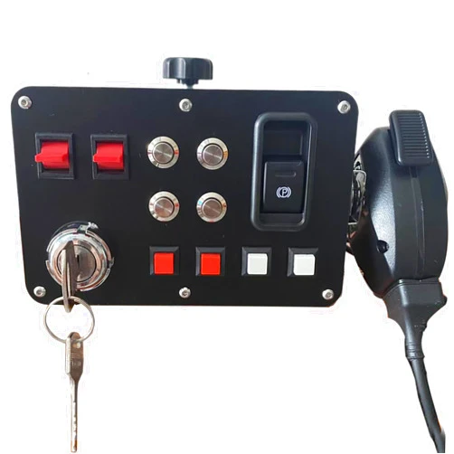 Obokidlyamor Simulator American Truck Button Box For G27/G29/G920/G923 With Mic PTT Microphone;PC 16 Customizable Button Central Control Box ATS/ETS2 for MOZA R3/R5/R9/R12 Base