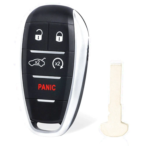 Keyecu Smart Keyless Remote Key fob for Alfa Romeo Giulia Stelvio 2017 2018 2019 2020 FCC ID: KR5A1FA434 P/N: 6EP44LXHAA/6WN70LXHAA Black