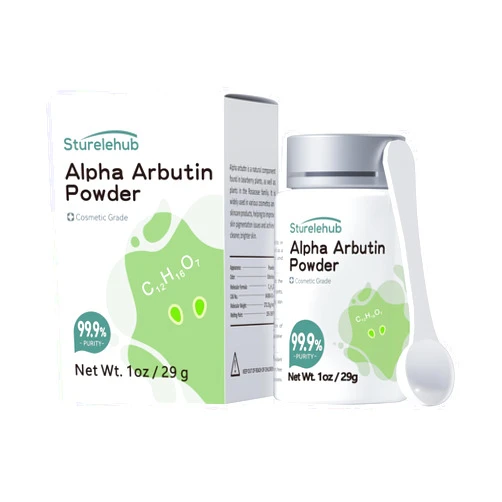 Sturelehub Alpha Arbutin Powder, 1OZ 99.9% Purity, Cosmetic Grade, Alpha Arbutin Powder for Homemade Cosmetics