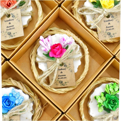 Wednue 10 Pieces wedding favors soap in bulk for quest, Party Favors, Personalized Gift, Bridal shower gift, Bridesmaid gift