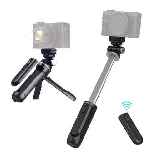 SmallRig SR-RG1 Extendable Remote Wireless Camera Shooting Grip, Vlog Tripod Selfie Stick for Sony A6700, ZV-E10, ZV-E1, ZV-1 II, RX100 VII, A6600, A6400, for Canon M50, G7X, Photo/Video/Zoom - 3326