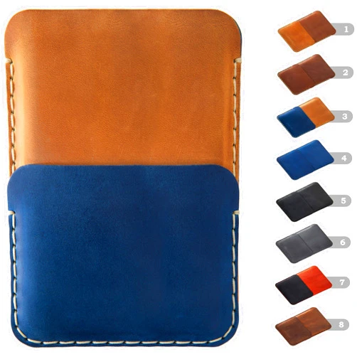 HAPPER STUDIO Leather case for Microsoft Surface Duo 2 / Duo 1st Gen, personalized cover (many colors)