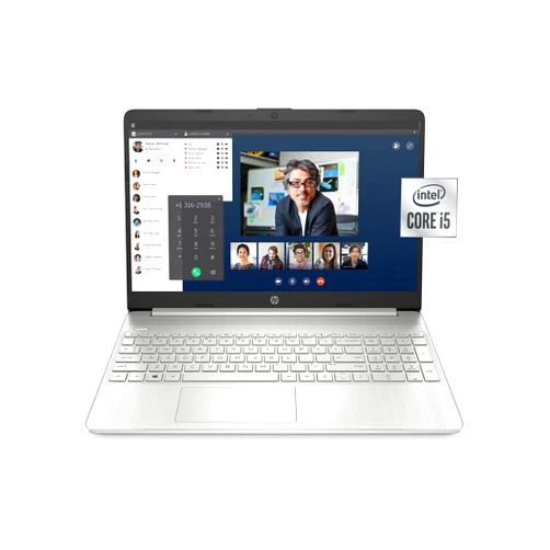 HP 15-dy1036nr 10th Gen Intel Core i5-1035G1, 15.6-Inch FHD Laptop, Natural Silver