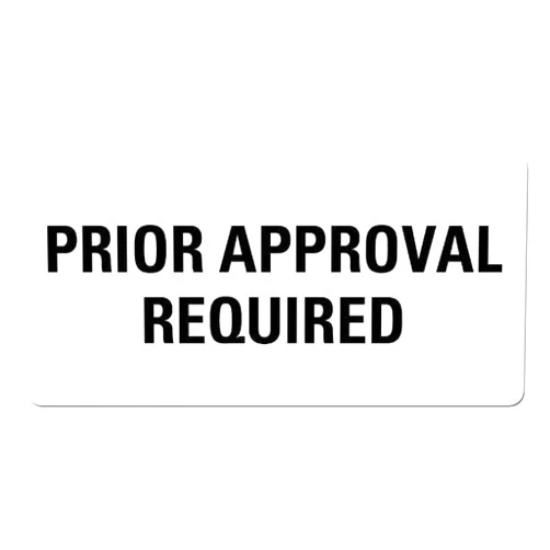 Labelvalue PRIOR APPROVAL REQUIRED Medical Records Labels LV-MRL18