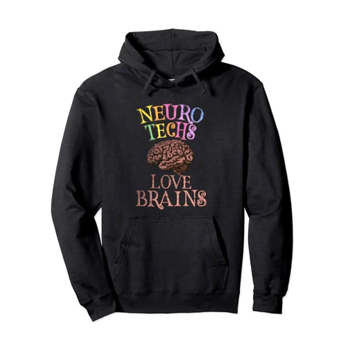 Fab Boo Lous Techie Squad Retro NEUROTECHS LOVE BRAINS This is My Scary Techie Costume Pullover Hoodie