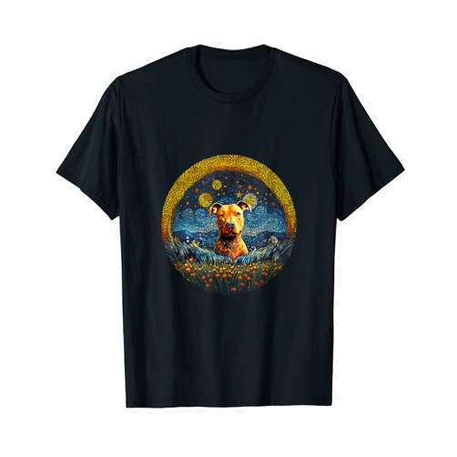Gheorghe's Artisanal Accent Loyal Paws Design. American Staffordshire Terrier T-Shirt