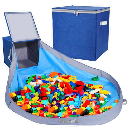 SAM AND MABEL Toy Storage Organizer with Play Mat for Kids – 13