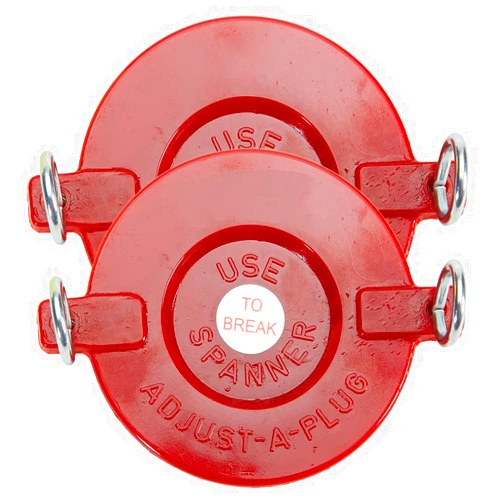 FireHoseDirect Plastic FDC Connection - Fire Department Connection Caps - Red Fire Sprinkler Covers - Fire Department Caps - 2 Pack