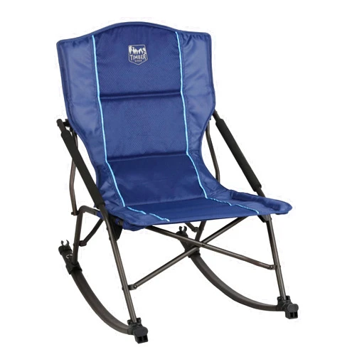 Timber Ridge Folding Rocking Camping Chair - Portable Outdoor Rocker Chair with Carry Bag - Supports 250 lbs