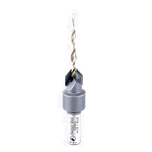 Amana Tool - 55602 Carbide Tipped 82° Countersink Taper #6 Screw 3/8 Dia x 1/8 Drill
