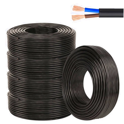 ROVCO 16.4FT 18 Gauge 2 Conductor Electrical Wire - Flexible PVC Cord for LED Strips, Lighting, Automotive - Oxygen-Free Copper Cable RVV 2 Conductor 0.75mm² Electric Cores