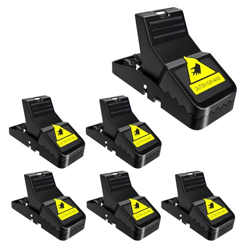 Gremap Mouse Traps Indoor for Home: Small Mice Trap for House Indoor Kill - 6 Pack Easy Set Mousetrap That Work Professional Reusable Mouse Killer, Quick Effective Snap Traps with Detachable Bait Cup