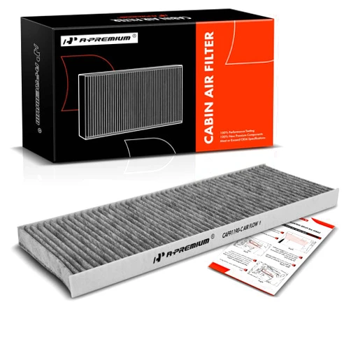 A-Premium Cabin Air Filter with Activated Carbon Compatible with Saturn L100 2001-2002, L200/LW200/LW300 2001-2003, L300 2001-2005, LS/LS1/LS2/LW1/LW2 2000