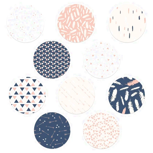 Rockadex Adhesive Patches - Compatible for Freestyle Libre Sensor, Custom-Designed Freestyle Libre Patches, Diabetic Supplies Mix 10 Pack Tribal Mix (Full Circle NO Cut)