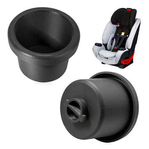 Joworthy 2 Pcs Cup Holder Replacements Compatible with Britax One4Life Car Seats, Single Cup Holder for Child Car Seats, Dishwasher Safe, Easy Snap Installation Durable(Black)