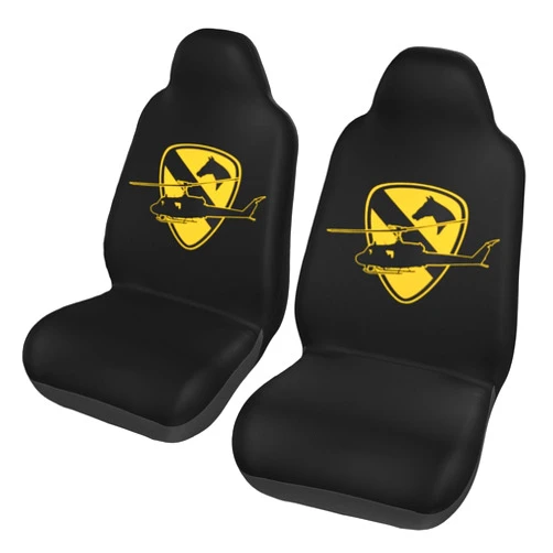 DEUASS 1st Cavalry Division The First Team Car Seat Covers Auto Seats Protector Universal Car Seat Cover for Auto Trucks Van SUV Car