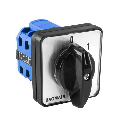 Baomain Cam Changeover Switch AC 660V 20A 8 Terminals 5 Position SZW26-20/0-4.2 Mounting Rotary Select Switch