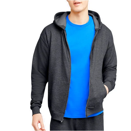 Hanes Men's EcoSmart Fleece Full-Zip Hoodie Sweatshirt