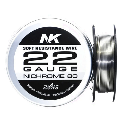 AlloyPlan High Temp Resistance Wire Nichrome 80 for Heating Elements, Foam Cutter, Jewelry Making and DIY Ceramic Crafts (Ni80 22Ga 30Ft)