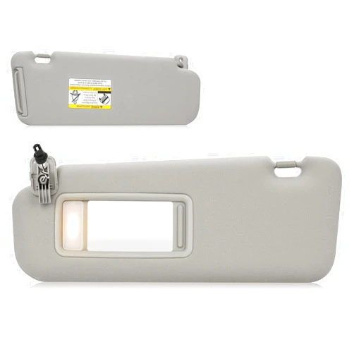 AEagle Sun Visor with Vanity Light for 2010-2015 Mazda CX-9, Left Driver Side Gray Sunvisor Replacement TDY1-69-320