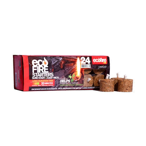 Ecofire FIRE Starter Long Duration Box with 24 Units - 13.04 OZ Pack of 1