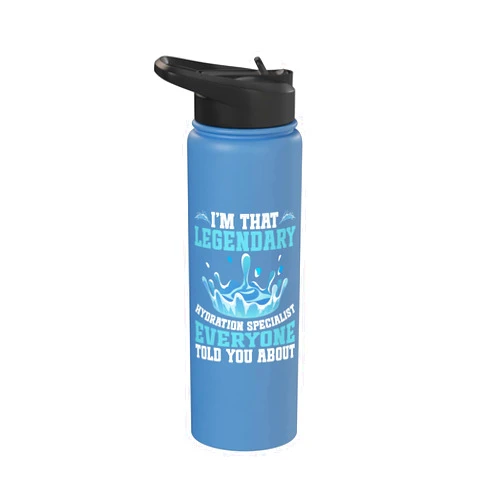 Hydration Specialist Outfit For & Water Manager H20 Dealer Team Waterboy Hydrated Legendary H20 Water Stainless Steel Insulated Water Bottle