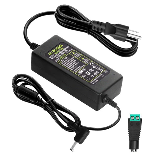 HOUHUI 24V 4A Power Supply Adapter, AC 100-240V to DC 24 Volt 4 Amp 96W Suit 3A 2A 1A Device Transformer AC/DC Power Adapter Converter with 5.5x2.5mm Plug for LED Strip Light CCTV Camera LCD Monitor