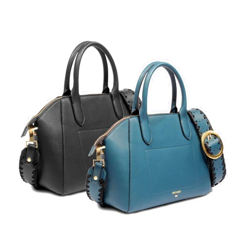 Niko Ineko Women's Bowler Shoulder Bag Kitty Snout Hardware