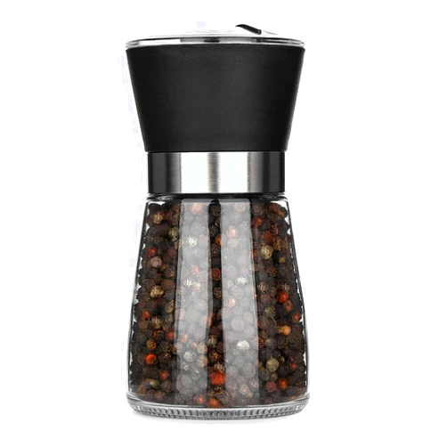 VIKROM Salt Pepper Grinder - Ceramic Salt and Pepper Grinder for Salt and Pepper Shakers Kitchen Grinder Grinder Ceramic Kitchen Mill Grinder Ceramic Pepper Mills Stainless Steel Pepper Grinder Salt