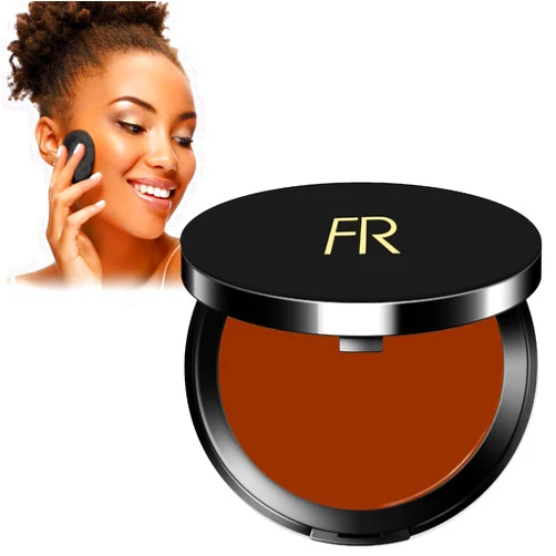 Flori Roberts Cream To Powder Foundation by Flori Roberts, Full Coverage for Women of Color or Deeper Skin Tones, Long Lasting Makeup, Matte Finish, Covers Uneven Complexion and Hides Imperfections, 0.30 oz