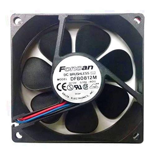 Apple Barrel Fonsan Delta 80x80x25mm Medium Speed 12 Volt DC Fan-DFB0812M