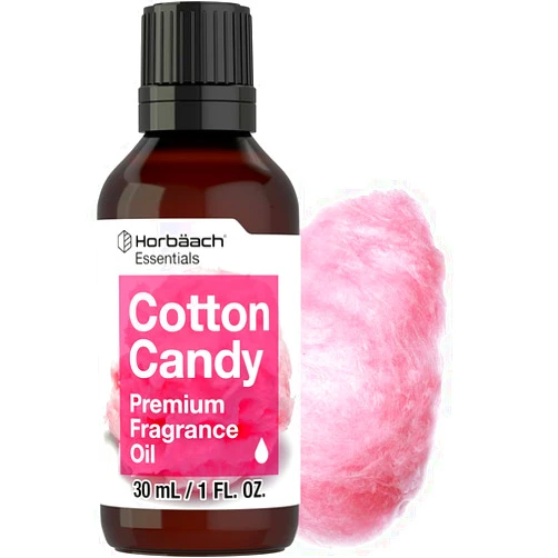 Horbäach Cotton Candy Fragrance Oil | 1 fl oz (30ml) | Premium Grade | for Diffusers, Candle and Soap Making, Aroma Spray, DIY Projects & More