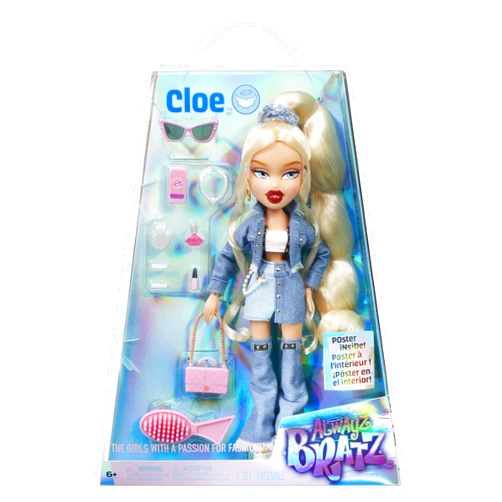 Bratz Alwayz Cloe Fashion Doll with 10 Accessories and Poster