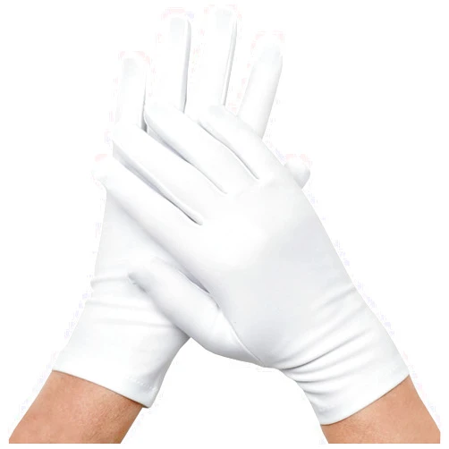Cadie Arthritis Hand Gloves White One Size Fits All 80% Nylon 20% Spandex 1 Pair