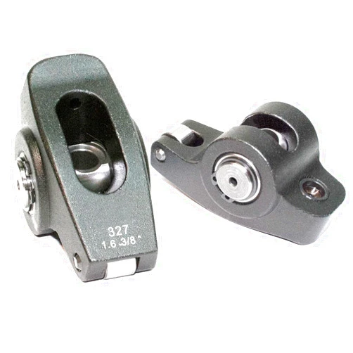 PRW INDUSTRIES, INC. PRW Rocker Arm, Pro Series, 3/8 in Stud Mount, 1.60 Ratio, Full Roller, Aluminum, Black Anodized