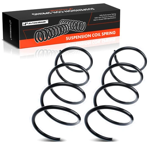 A-Premium 2Pcs Front Suspension Coil Spring Set Compatible with Mercedes-Benz C230 C280 2006-2007, C320 2001-2005, Driver and Passenger Side, Replace# 2033214004, 2033214104
